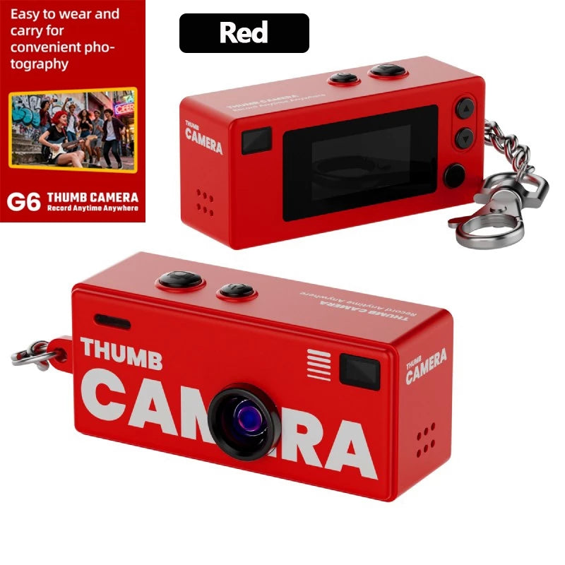 G6 Retro Mini Camera 1080P HD | Portable Digital Thumb Camera